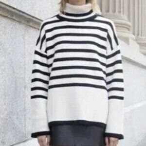 Oak + Fort Striped Turtleneck